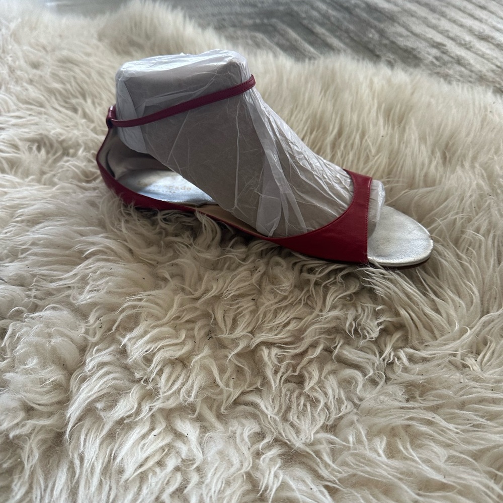 Kate Spade Chic Red Leather Sandal